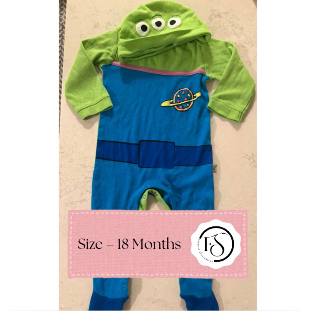 Halloween Toy Story Alien Footed Costume, 18M